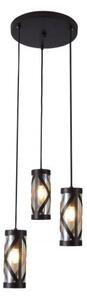 Rabalux 5339 Oberon závěsné svítidlo 300mm 3xE14 3x40W IP20 kávová / jantarové sklo