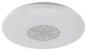 RABALUX SMART LIGHT 5364 Ophelia stropní svítidlo LED D395mm 24W/2000lm 3000-6500K RGB chromová, bílá, stmívatelné, dálkový ovladač, starlight efekt