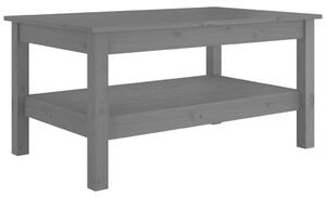 Konferenční stolek šedý 80 x 50 x 40 cm masivní borové dřevo