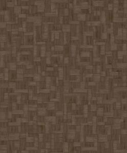 Geometrická vliesová tapeta na zeď, kávově hnědá, A85205, Structured Walls, Grandeco