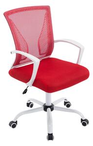 Kancelářská židle Tracy, podnož bílá - Červená