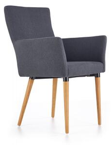 Jídelní židle K274 tmavě šedá Halmar