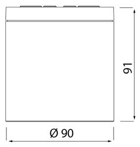 Mantra 7907 Kandanchu, cortenové stropní venkovní svítidlo 1xGU10, IP54, průměr 9cm