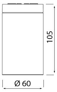 Mantra 7902 Kandanchu, černé stropní venkovní svítidlo 1xGU10, IP54, průměr 6cm
