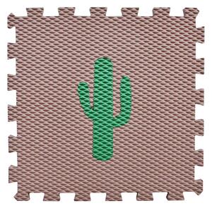Minideckfloor Kaktus Hnědý s tmavě zeleným kaktusem