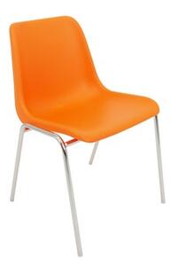 Konferenční židle Maxi chrom Oranžová