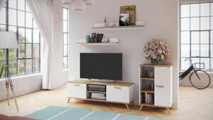 Televizní stolek Robie 1 bílá/artisan - FALCO