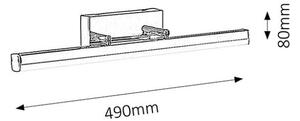 Rabalux 5719 Silas Nástěnné svítidlo LED 12W=1180lm 4000K