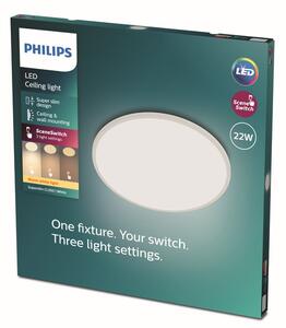Philips 8719514327061 Super Slim CL550 stropní svítidlo LED D430mm 22W/2000lm 2700K bílá SceneSwitch