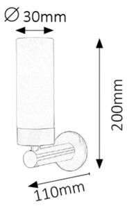 RABALUX 5745 Betty koupelnové nástěnné svítidlo. zabud. LED 4W IP44 4000K bronz