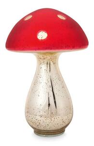 Pip Studio houba skleněná, červenobílá (lampička)