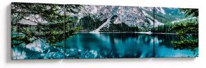 Obraz Jezera v Alpách (170x50 cm)