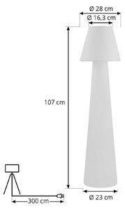 Terasové svítidlo Lucande Gauri, 110 cm, plast, IP65