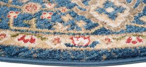 Kulatý vintage koberec v modré barvě Šírka: 170 cm