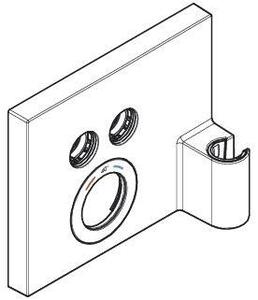 Rozeta iBox FixFit Shower Select f ShowerSelect Therm. UP 2 Verbr chrom chrom Thermostat komplett