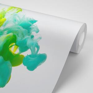 Tapeta inkoust v zelených odstínech