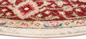 Kulatý vintage koberec krémové barvy Šířka: 100 cm