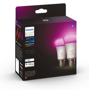 Philips HUE LED White and color Ambiance žárovka E27 2x9W 1100lm 2000-6500K+RGB stmívatelná BlueTooth 2-set