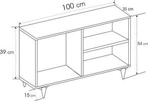 TV stolek/skříňka Zinedine (Antracit). 1072109