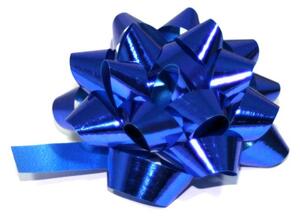 Rozeta dárková GIFT BOW modrá střední 8cm