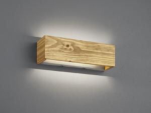 TRIO 223790130 Brad LED nástěnné svítidlo 13W / 1800lm 3000K přírodní dřevo, switchdimmer