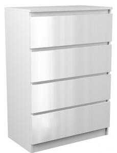 Komoda Malva M4 - bílá lesk