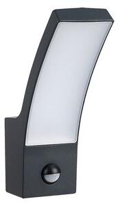Rabalux 7505 Palanga venkovní nástěnné svítidlo LED 12W 800lm 3000K IP44 antracit, senzor