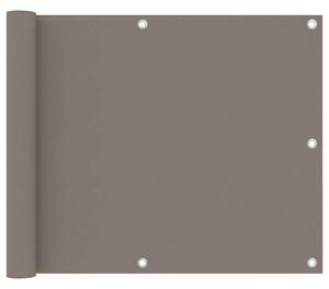 Balkónová zástěna taupe 75 x 300 cm oxfordská látka 134984