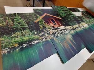 5-dílný obraz park Yoho v Kanadě - 100x50 cm