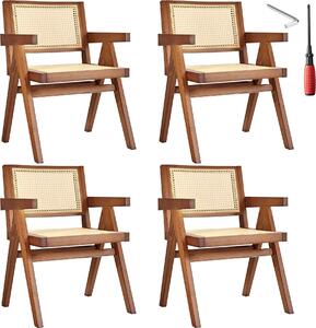 Tectake® Lissy křeslo v boho stylu 59 x 56,5 x 82,5 cm, nosnost 120 kg
