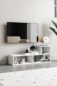 TV stolek/skříňka Burcak (bílá). Akce -14%
