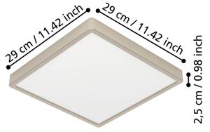 Eglo 901322 - LED Str. svítid. FUEVA LED/13W/230V 2700/4000/6500K 29x29 cm chrom