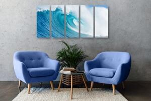 5-dílný obraz mořská vlna - 100x50 cm