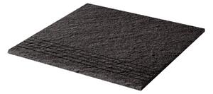 Schodovka Rako Taurus granit černá 30x30 cm mat TCV35069.1