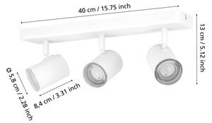 Eglo 901963 - Koupelnové bodové svítidlo CONSUMA 3xGU10/5W/230V IP44 bílá
