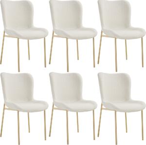 Tectake® Tessa čalouněná židle ergonomického tvaru s vysokým opěradlem 54 x 62 x 90 cm