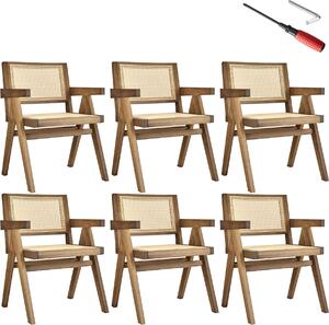 Tectake® Lissy křeslo v boho stylu 59 x 56,5 x 82,5 cm, nosnost 120 kg