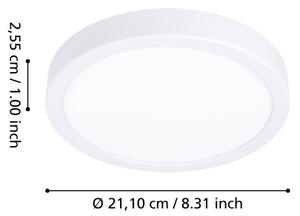 Eglo 901376 - LED RGBW Stm. kou. st. sv. FUEVA-Z LED/11,2W/230V 21,1cm IP44 bílá
