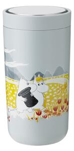 STELTON Termohrnek To Go Click, 0,2 l, Soft Sky x Moomin