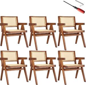 Tectake® Lissy křeslo v boho stylu 59 x 56,5 x 82,5 cm, nosnost 120 kg