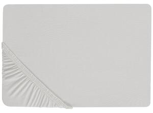 Prostěradlo s gumou JANBU Bavlna 90 x 200 cm Světle šedá