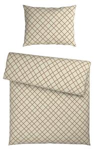 POVLEČENÍ, flanel, hnědá, krémová, 140/200 cm Esposa - Povlečení
