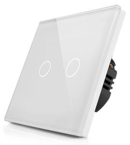 Skleněný dotykový žaluziový vypínač R-T602W-W