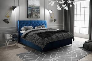 Čalouněná postel Boston 90x200 cm Modrá