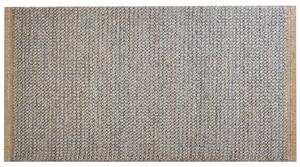 Vlněný koberec 80 x 150 cm šedý/hnědý BANOO