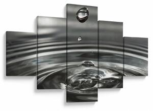Obraz kapky vody (125x70 cm)