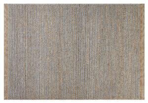 Vlněný koberec 140 x 150 cm šedý/hnědý BANOO