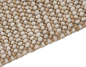 Vlněný koberec 80 x 150 cm béžový BANOO