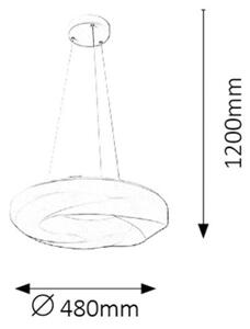 Rabalux 2266 - LED Lustr GISELE LED/24W/230V bílá