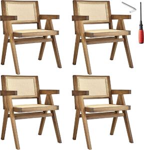 Tectake® Lissy křeslo v boho stylu 59 x 56,5 x 82,5 cm, nosnost 120 kg